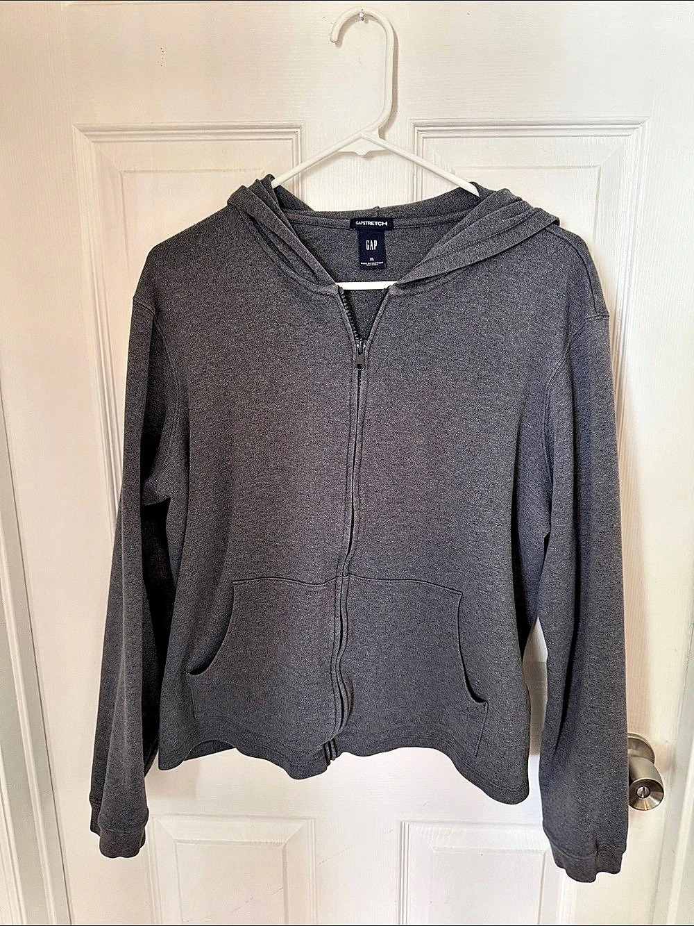 Gap Stretch Full-Zip Hoodie Gray Size XL